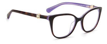 Premium Women Kate Spade Model Eyeglasses: Taya - Havana Violet- SpecSMART Eye Clinic (Diagonal View)